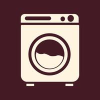 Washing machine trendy art design knockout amazing colorful useful illustration vector