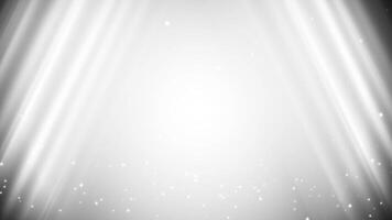 Elegant White Background Aurora Animation with Floating Light Orbs video