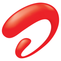 Airtel 3D Red Gradient Icon SIM Company Logo Transparent Background png