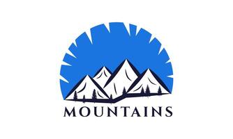 Mountain View Custom Design Logo vector