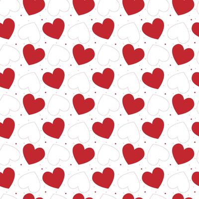 Seamless red heart pattern with romantic feel for loving celebration