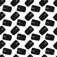 Seamless mouse pattern. Computer tech device gadget texture background vector