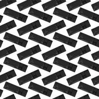 Keyboard seamless pattern. Tech computer device gadget texture vector
