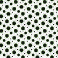 Seamless weird round eye pattern with bold vision and black pupils for background vector