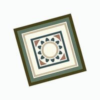 Geometric square wallpaper texture vectorillustration seamless pattern a square with a flower design on it vector