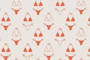 Vintage pattern nautical print. Summer background for with swimsuits vector