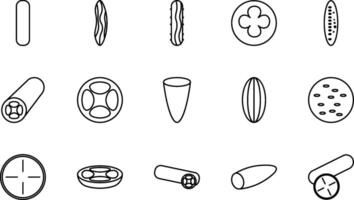 cucumber line icon pack illustration vector