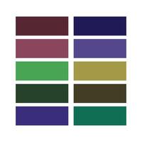 Color Palette Collection with Harmonious Hues vector