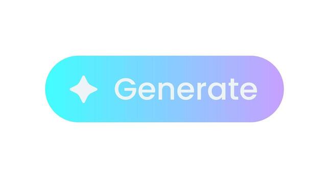 generar ui artificial inteligencia botones. máquina aprendizaje tecnología concepto. vector