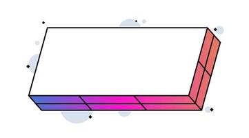Rectangle design element. Creative contemporary concept. Popular design element. vector