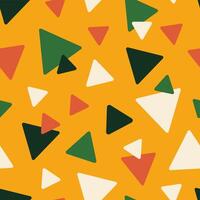 Colorful yellow triangle abstract geometric pattern with simple design shape. Modern background for web banner poster branding wallpaper illustration vector