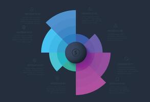Workflow concept for infographic with 8 steps, options, parts or processes. Business data visualization. vector