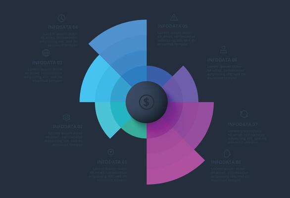 Workflow concept for infographic with 8 steps, options, parts or processes. Business data visualization.