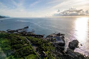 Sunrise at Shitiping in Fengbin Township, Hualien County, Taiwan photo
