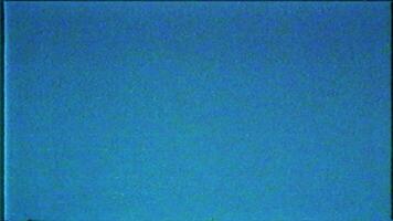 Bad Pixel Blue Screen Noise When Broadcasting Animation on VHS video