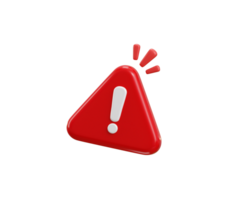 Red warning triangle icon png