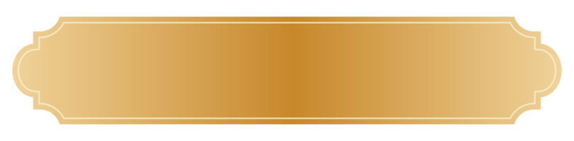 Vintage gold label banner sign on dark background transparent background png