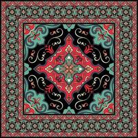 Carpet, Scarf for Vintage Abstract Pattern, Red Mat Pattern vector