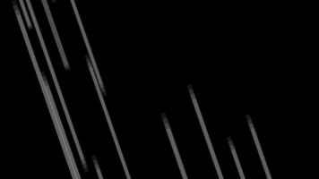 Abstract colorful diagonal lines create a vibrant pattern on black video