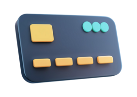 Credit Card Symbol in Modern 3D Design png