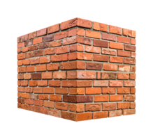 Seamless brick pattern realistic render png