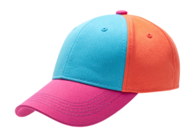 A baseball cap with three colors on it png