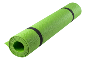 a green yoga mat isolated on a transparent background png