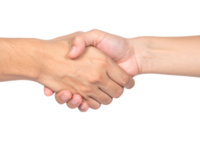 Isolated shaking hands object png