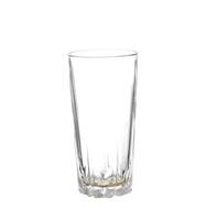 A tall empty glass with a white background photo
