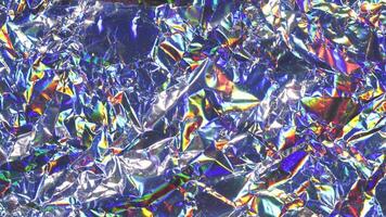 Holographic Stop Motion Foil Texture Background with Psychedelic Shimmer video