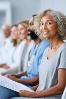Health awareness workshop emphasizes routine exams and screenings for diverse community members photo