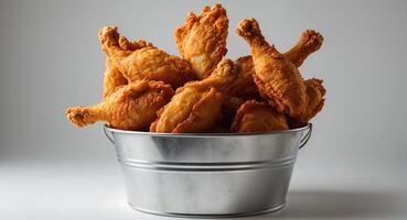 A Bucket Full of Crispy Fried Chicken photo