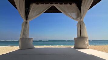 Gazebo on the beach video