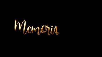Memorial Day text animated on golden, white, and black text. Ideal for social media graphics, event promotions, and patrioticthemed designs. Perfect for honoring fallen heroes. video