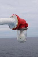 A red and white pipe photo