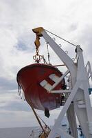 A large red boat photo