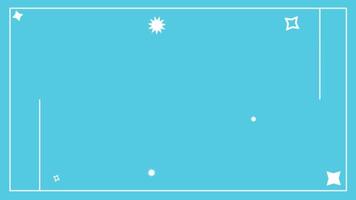 minimalist abstract design with a glowing circular shape and star accents. The background blends blue, green, and purple gradients. video