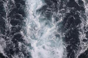 A view of the ocean from above photo
