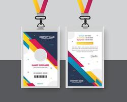 ID Card Design templets vector