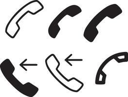 mobile icon set design vector