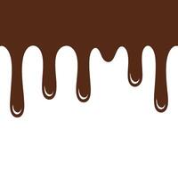 Dripping Chocolate Design Element vector