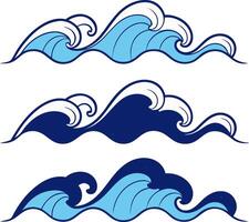 Sea Wave Pattern vector