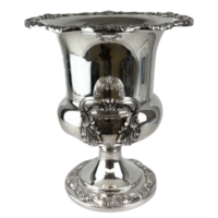 vintage prata troféu champanhe balde com recortado Beira png