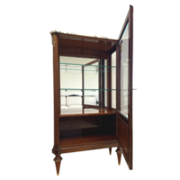 20 século Louis xvi estilo branco mármore topo vitrine aberto png