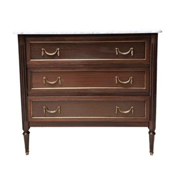 20 século Louis xvi estilo branco mármore topo peito png