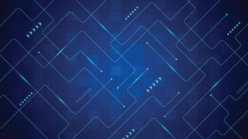 Modern abstract blue background featuring geometric lines, glowing shapes, and digital light details, ideal for technology, innovation, and futuristic design projects. vector