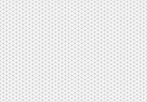 Isometric grid, squared grid. Notebook sheet blank. Black line guides. Mathematic typography pattern for making notebooks production for education, school. Printable 3d perspective backdrop. vector