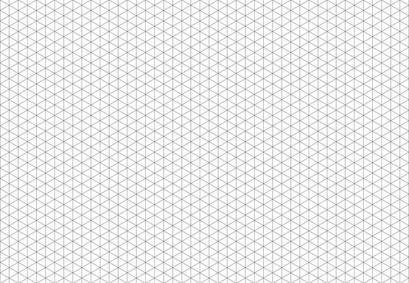 Isometric grid, squared grid. Notebook sheet blank. Black line guides. Mathematic typography pattern for making notebooks production for education, school. Printable 3d perspective backdrop.