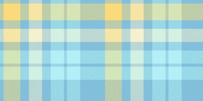 A seamless tartan plaid pattern featuring refreshing blue and yellow tones with a subtle woven texture. Ideal for textile designs, digital backgrounds, or creative fashion projects. vector