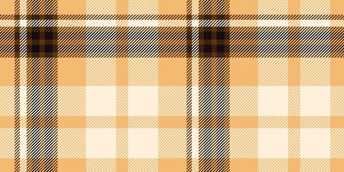 Seamless Tan and Beige Plaid Pattern with Black Accents in a Timeless Checkered Design for Textiles and Rustic Decorative Backgrounds vector
